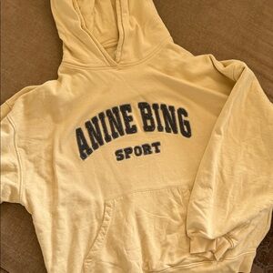 Anine Bing Sport Hoodie in Soft Yellow